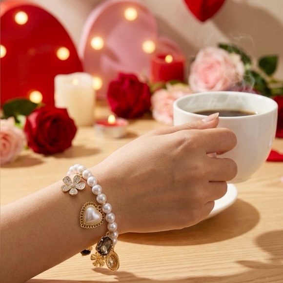 Knit Pom-Pom Beanie & Bracelet - Picture 2 of 5